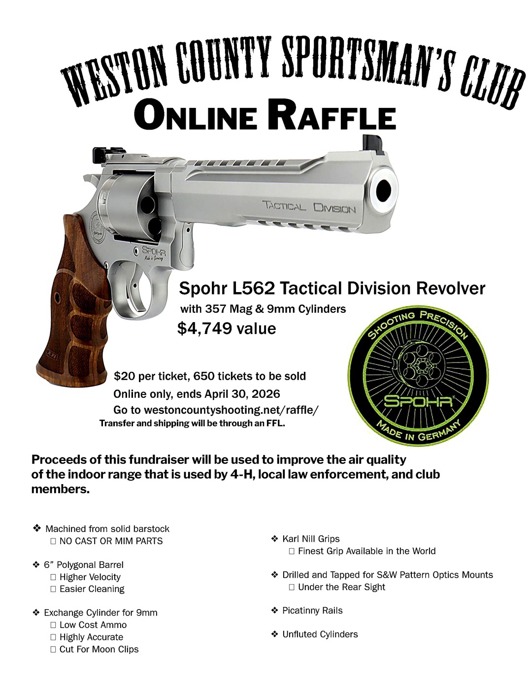 SPOHR RAFFLE